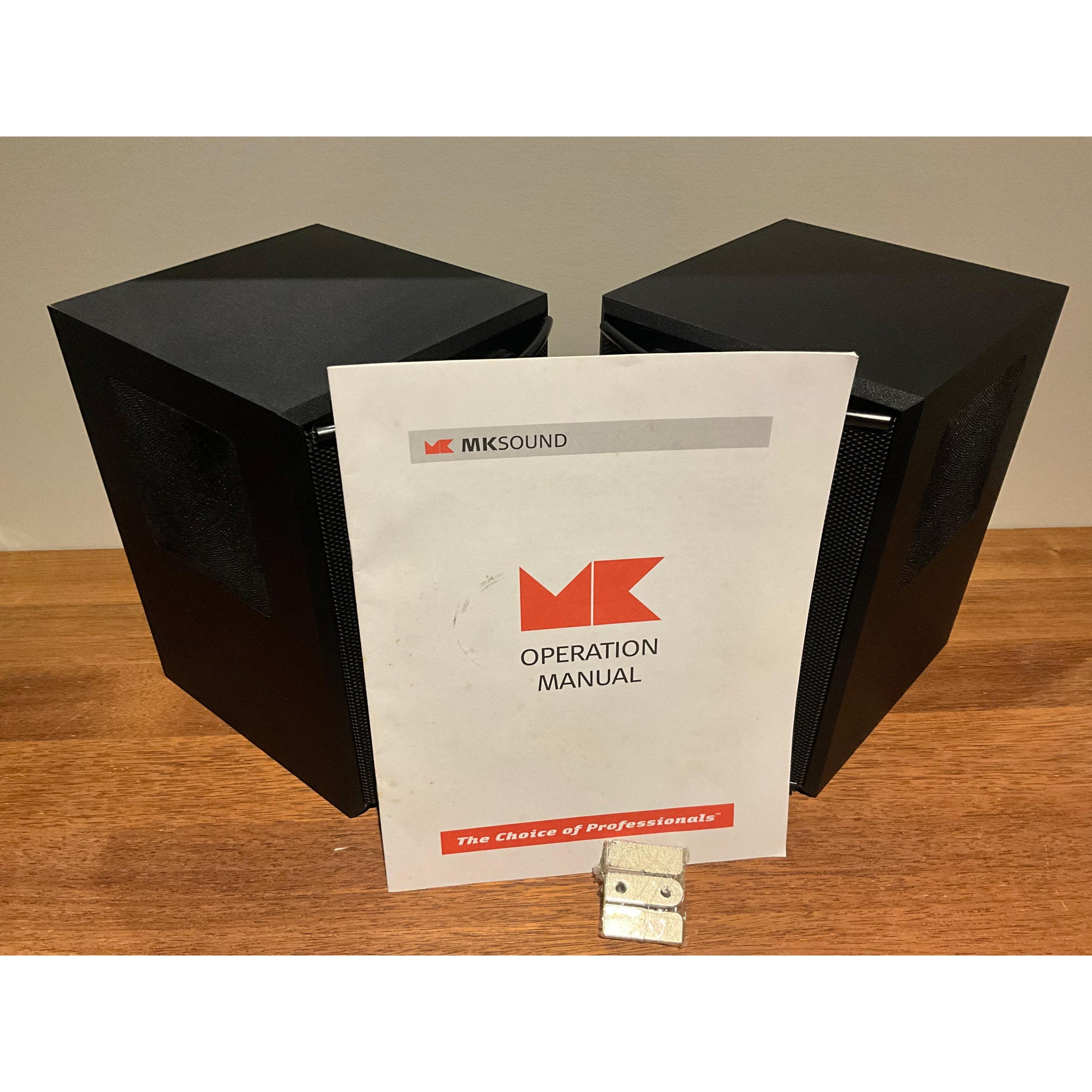 MK Sound SUR55T Tripole Surround speakers Pair in black, pre loved