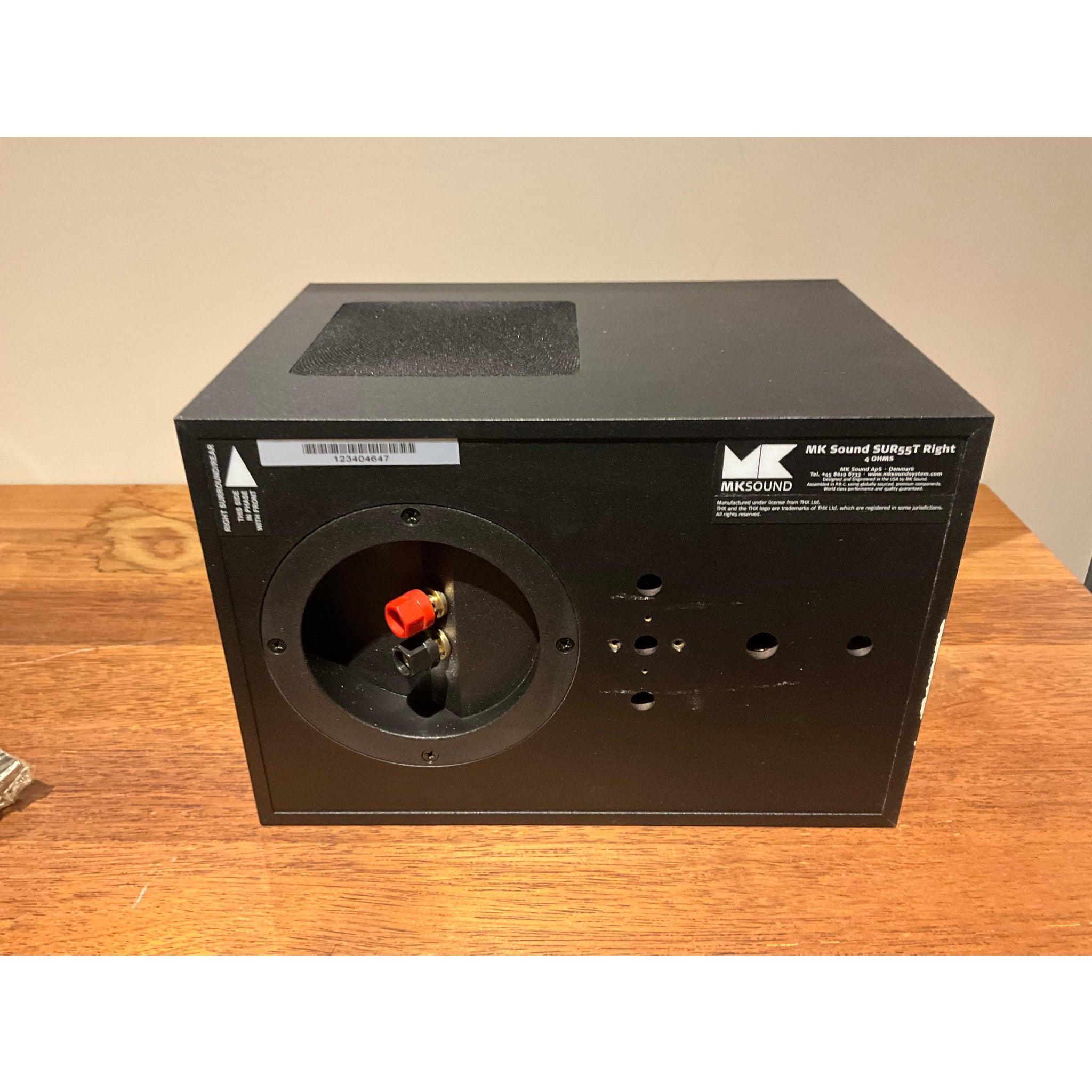 MK Sound SUR55T Tripole Surround speakers Pair in black, pre loved