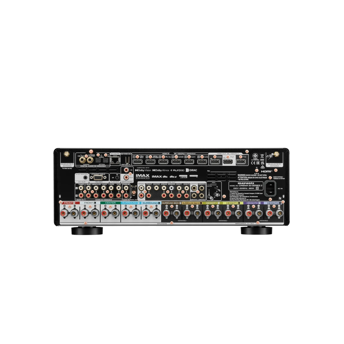 Marantz - CINEMA 50 SERIES 2 - 9.4-Channel AV Receiver with Dirac Live