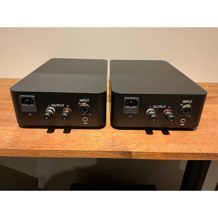 March Audio P701 mono block power amplifier pair black. Pre Loved