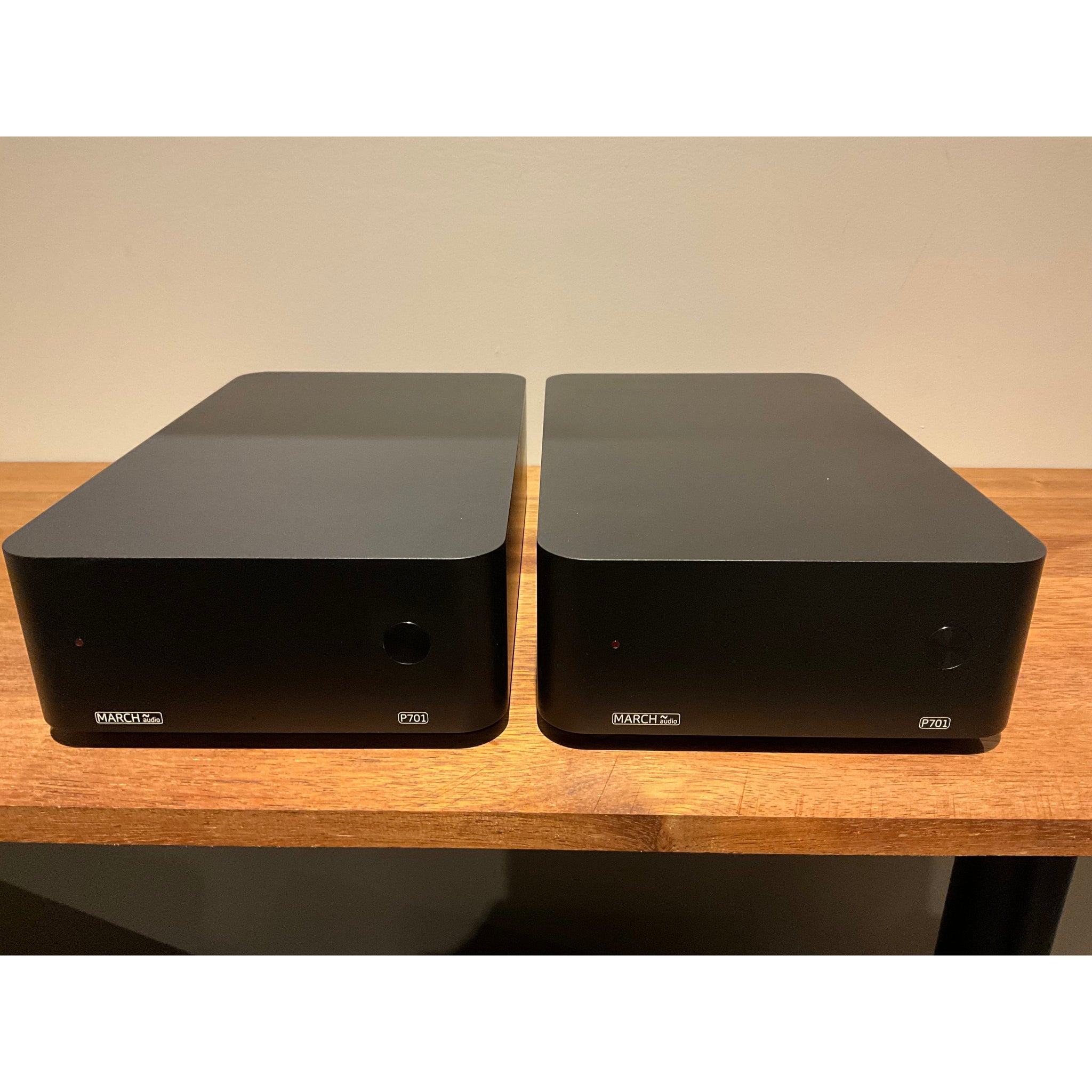 March Audio P701 mono block power amplifier pair black. Pre Loved