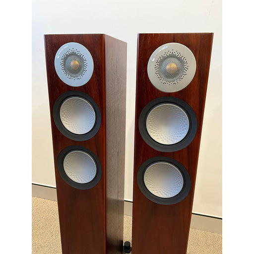 Monitor Audio Silver 200 Floorstanding speaker pair in Rosenut finish, pre loved