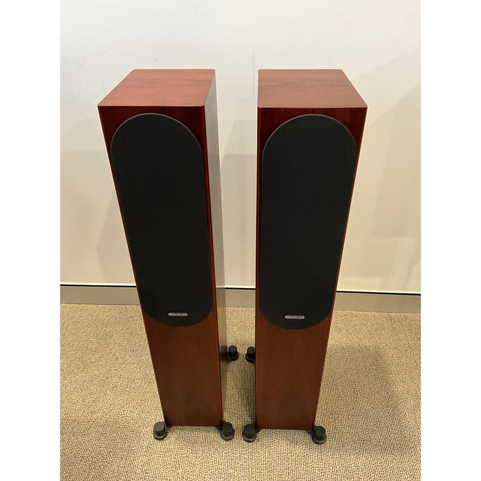 Monitor Audio Silver 200 Floorstanding speaker pair in Rosenut finish, pre loved