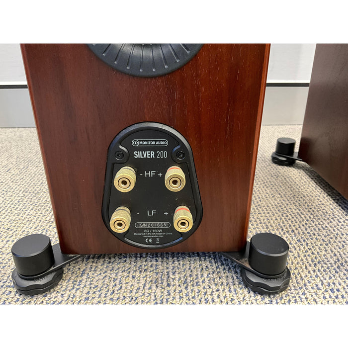 Monitor Audio Silver 200 Floorstanding speaker pair in Rosenut finish, pre loved