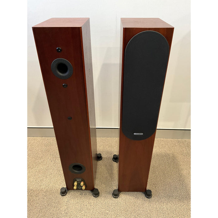 Monitor Audio Silver 200 Floorstanding speaker pair in Rosenut finish, pre loved