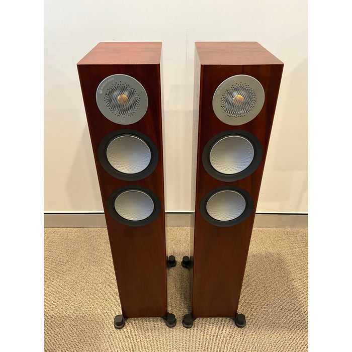Monitor Audio Silver 200 Floorstanding speaker pair in Rosenut finish, pre loved
