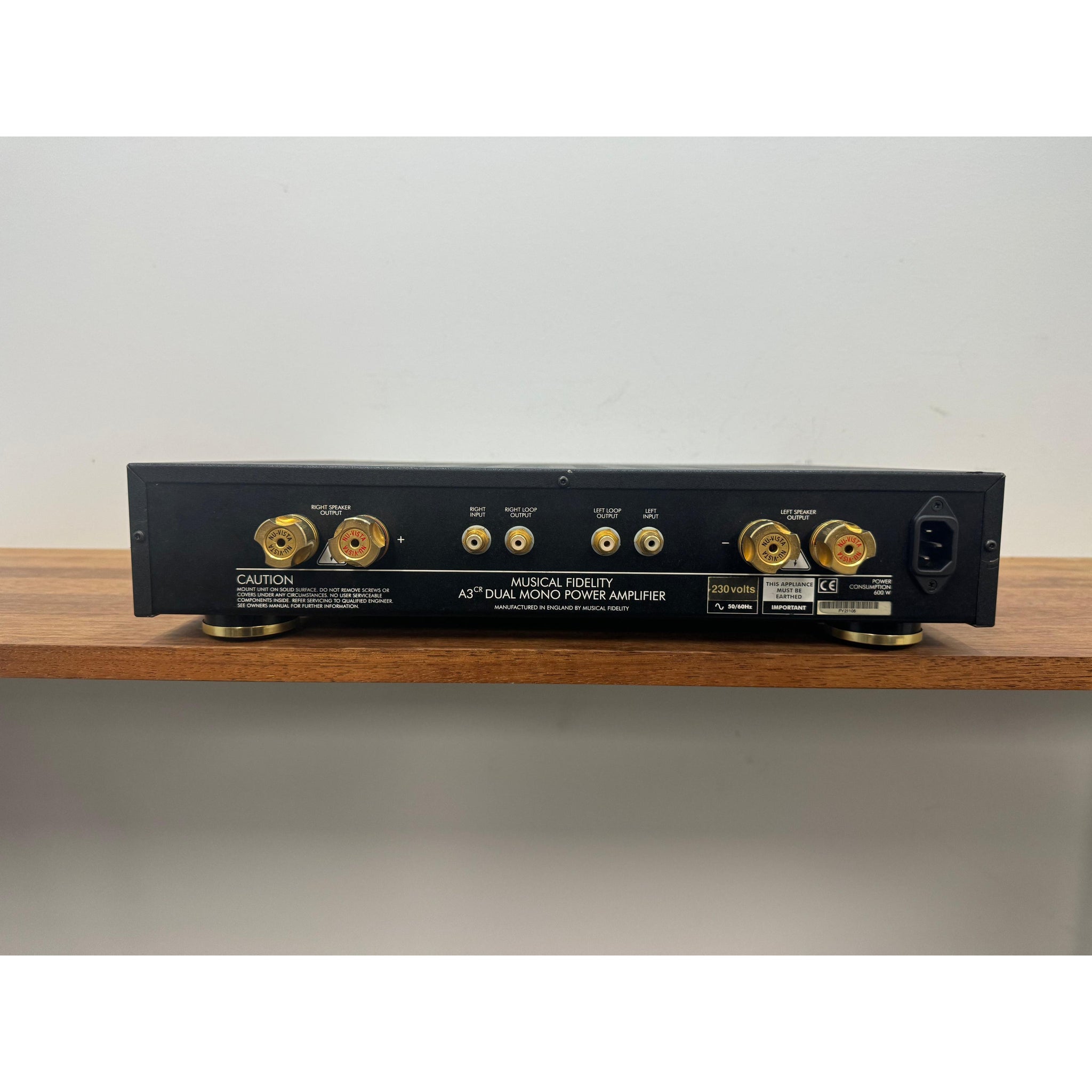 Music Fidelity A3CR Dual Mono Power Amplifier - Pre Loved