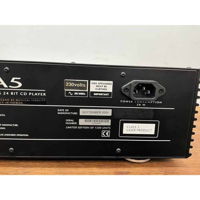 Musical Fidelity A5 CD player - Pre Loved