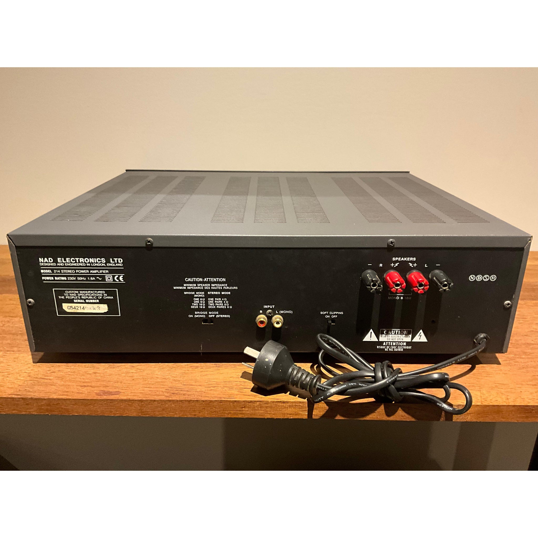 NAD 214 Stereo Power Amplifier, Pre Loved