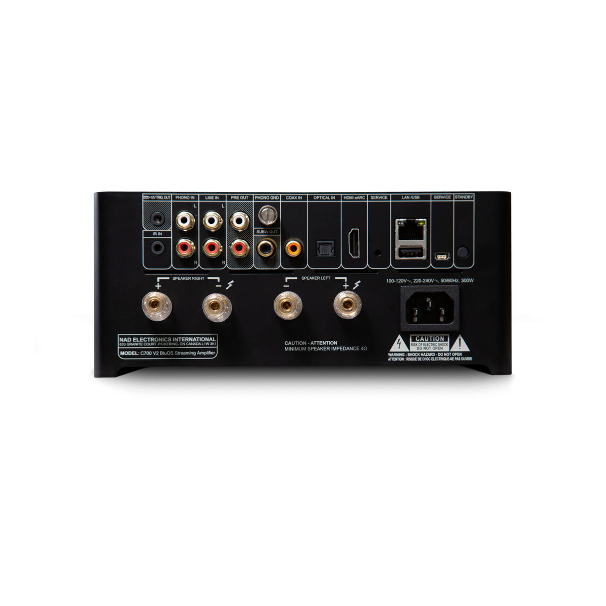 NAD - C 700 V2 - BluOS Streaming Amplifier (Available for Pre-Order)