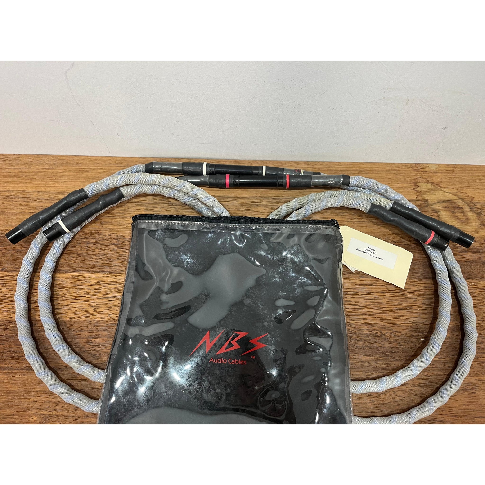 NBS, Nothing But Sound Extreme Omega II, XLR cables 1.5 mtr pair- Pre Loved