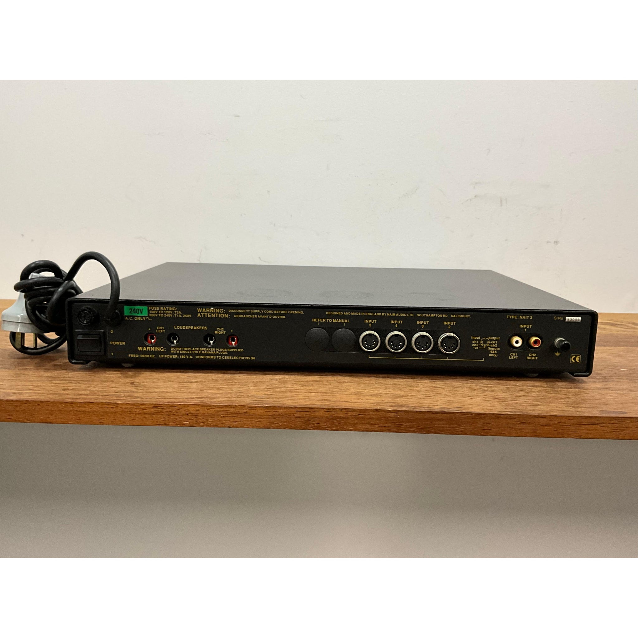 Naim Audio NAIT 3 integrated amplifier, very cool english made classic, pre loved