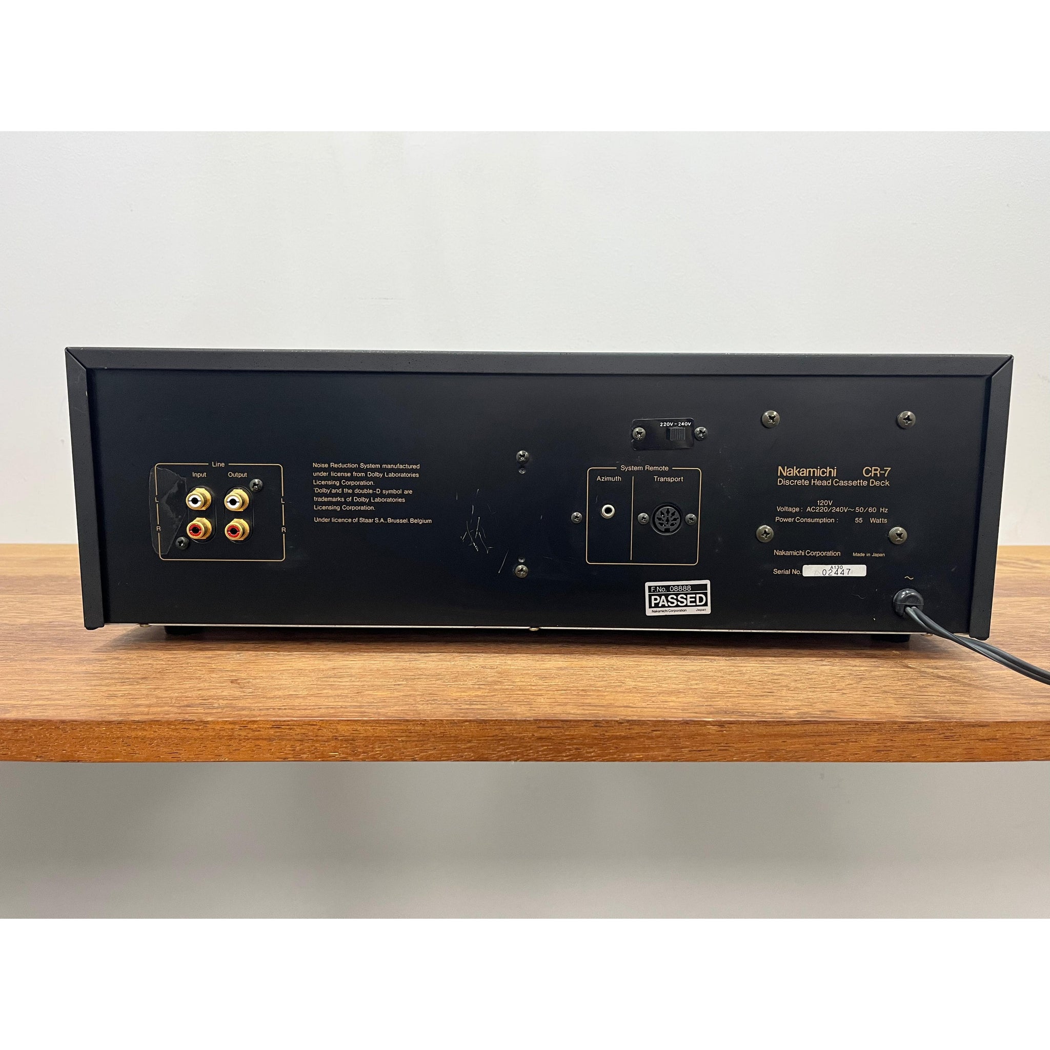 Nakamichi CR-7 Discrete 3-Head Cassette Deck - Black - Pre-loved