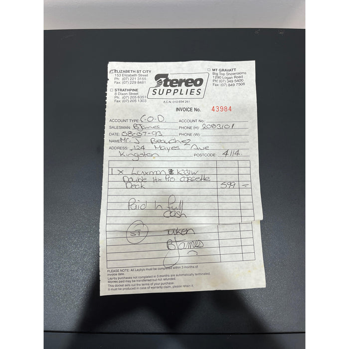 Nakamichi LX-3 2 head cassette deck - Pre Loved