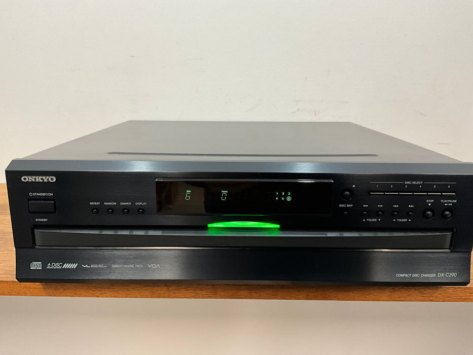 Onkyo 6 Disc CD Player DXC 390 black , pre loved great condition