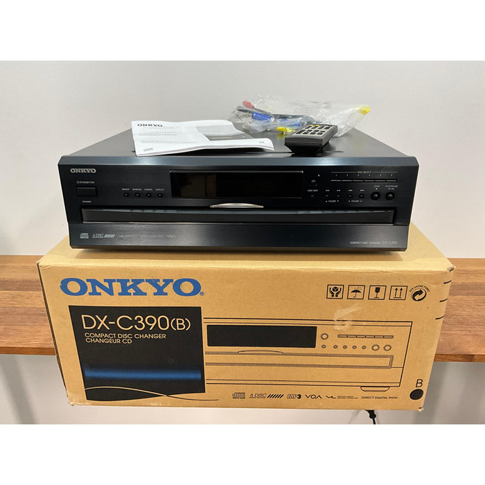 Onkyo 6 Disc CD Player DXC 390 black , pre loved great condition
