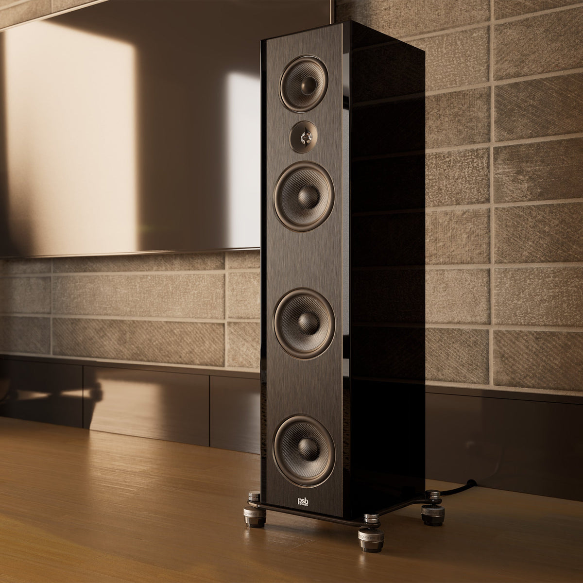 PSB Audio T600 Synchrony Floorstanding Speakers Black, Pre Loved