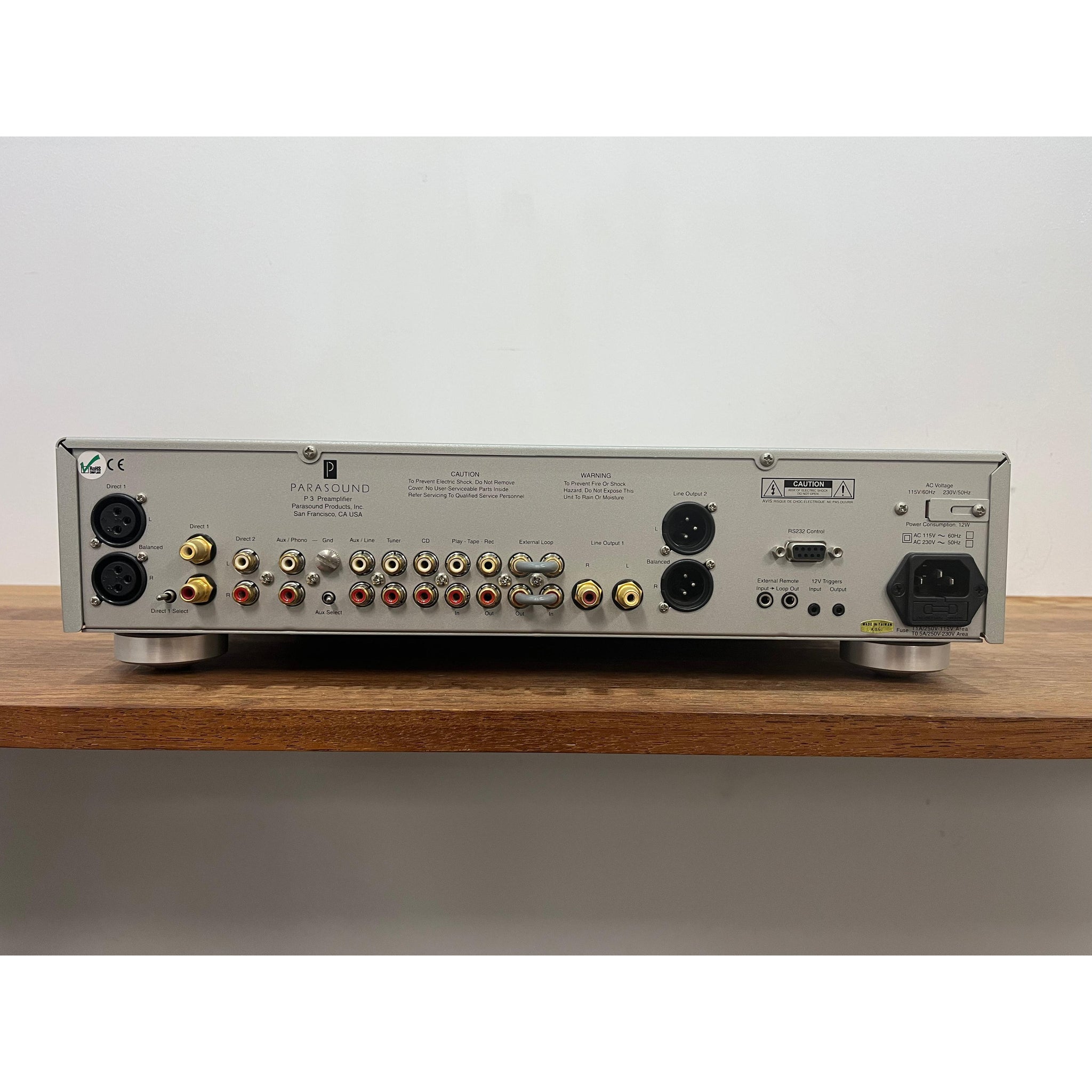 Parasound Halo P3 2-Channel Preamplifier – Silver - Pre Loved