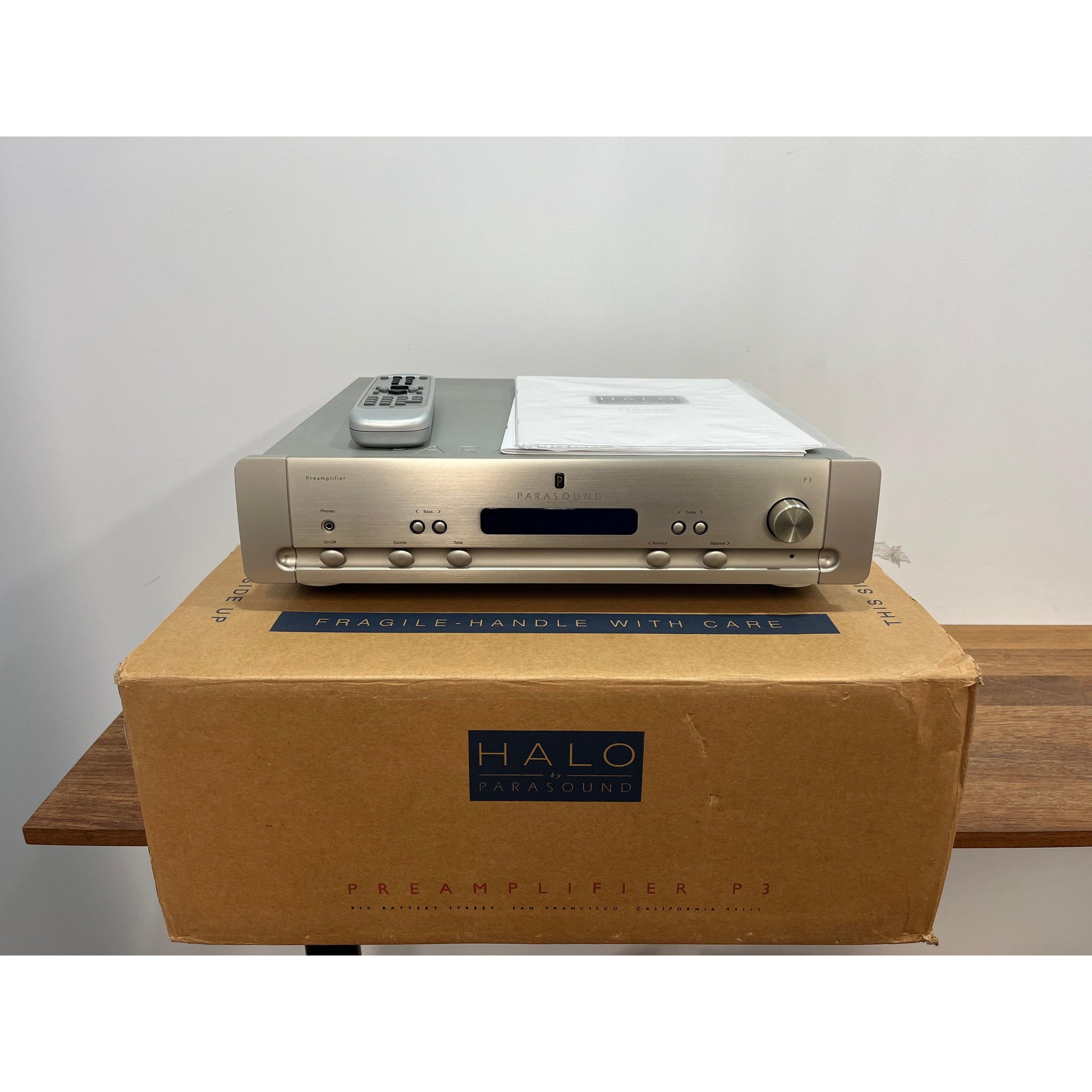 Parasound Halo P3 2-Channel Preamplifier – Silver - Pre Loved