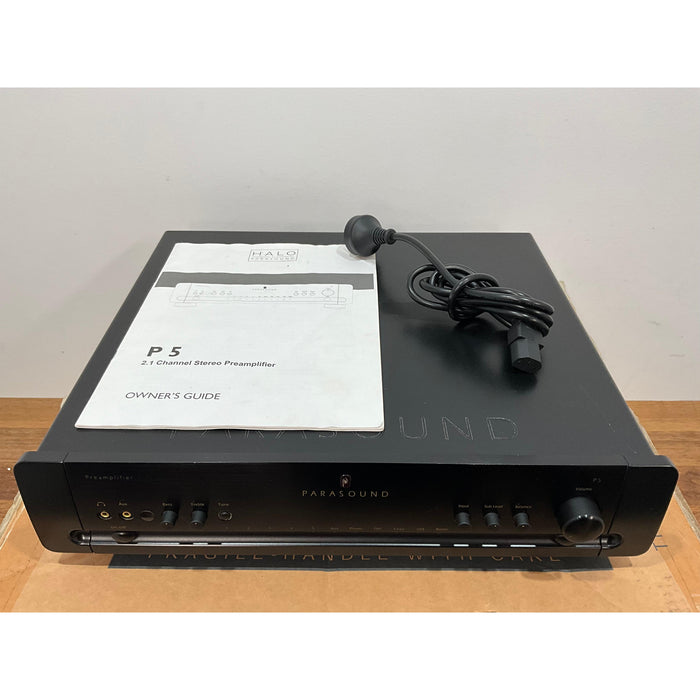 Parasound P5 Stereo Pre Amplifier black, Pre Loved