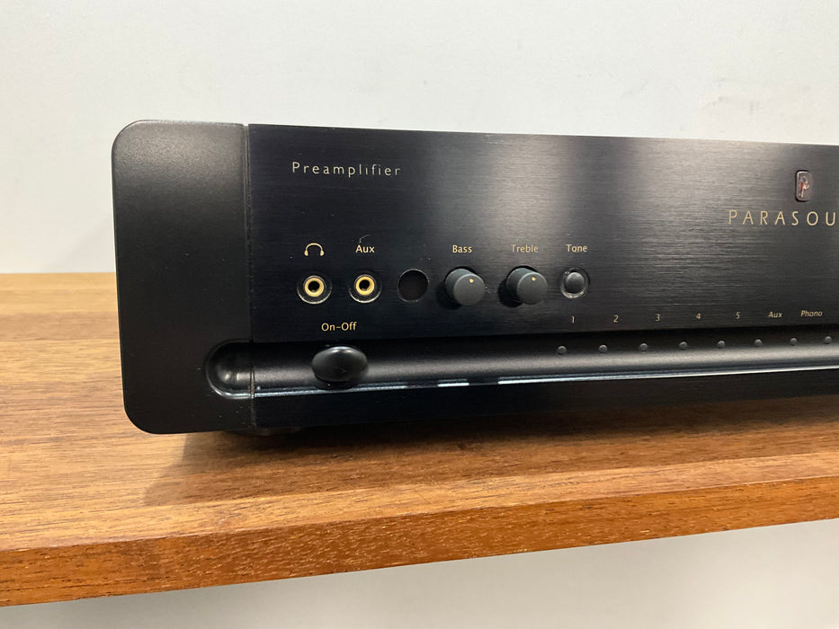 Parasound P5 Stereo Pre Amplifier black, Pre Loved