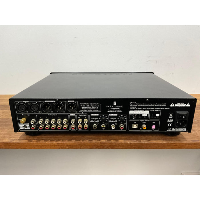 Parasound P5 Stereo Pre Amplifier black, Pre Loved