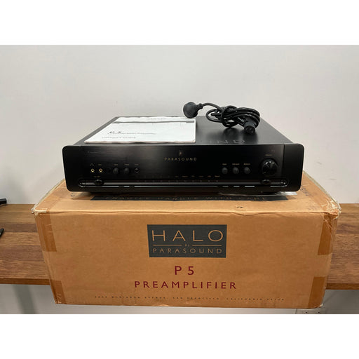 Parasound P5 Stereo Pre Amplifier black, Pre Loved