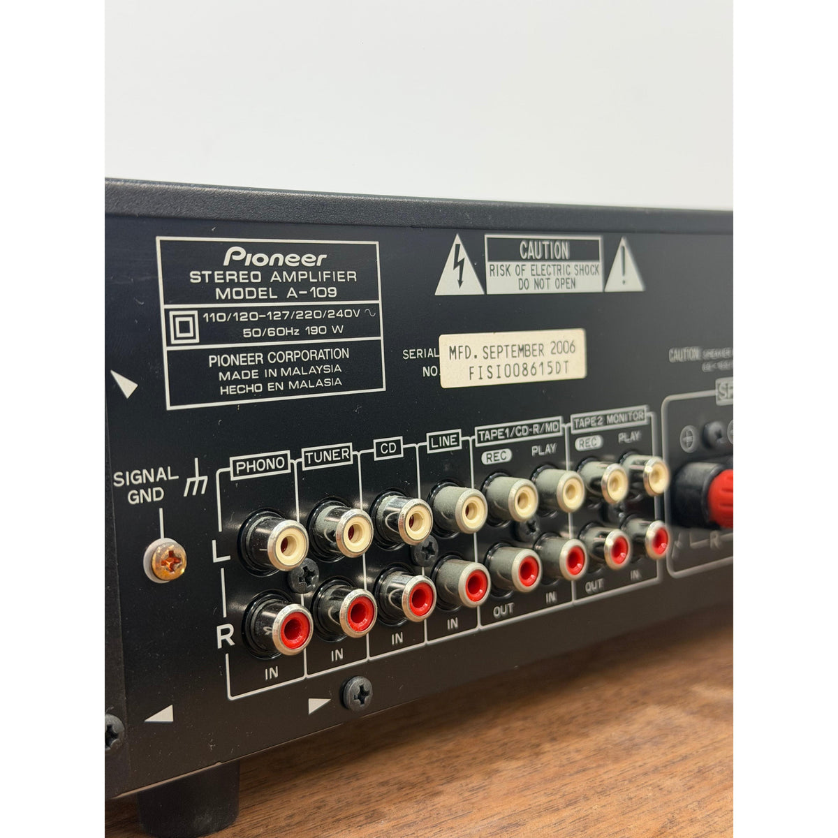 Pioneer A109 BLK - Pre Loved
