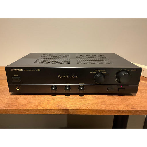 Pioneer A119 integrated stereo amplifier, black finish, Pre Loved
