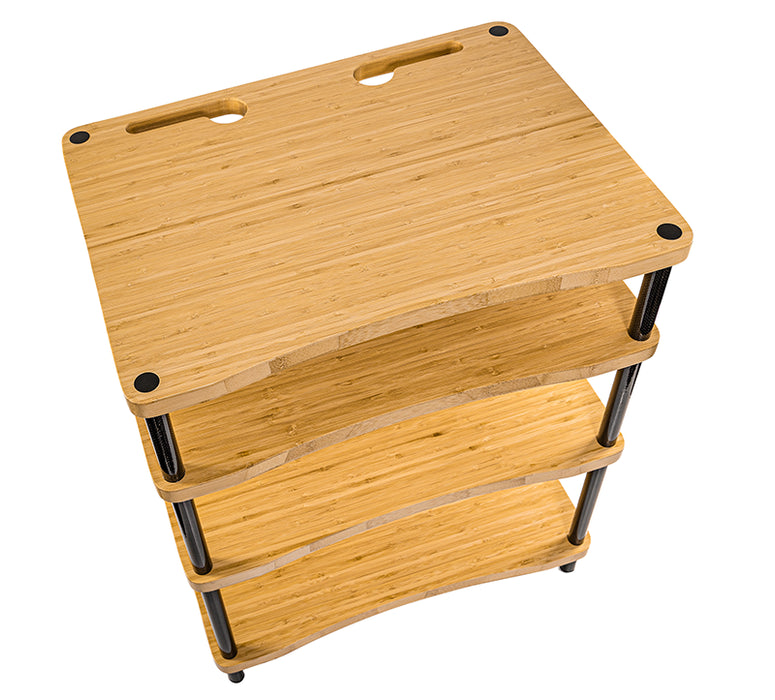 PlenQ - Bamboo 1-4 - 4 Tier Hi-Fi Rack
