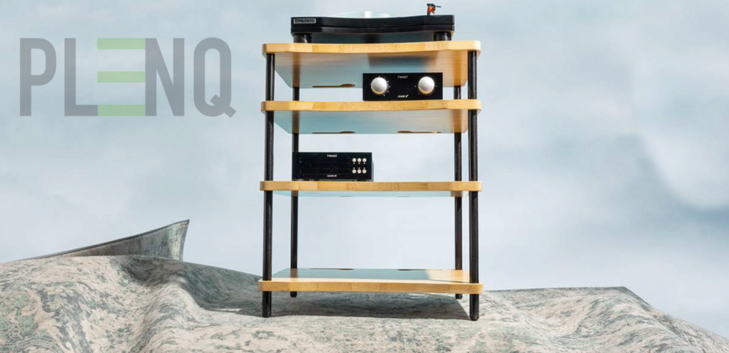 PlenQ - Bamboo 1-4 - 4 Tier Hi-Fi Rack