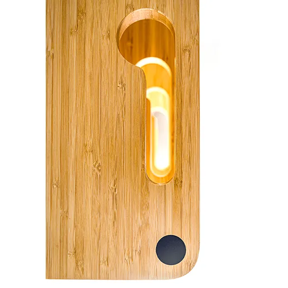PlenQ - Bamboo Single Shelf with Legs — Modular Hi-Fi Component Platform