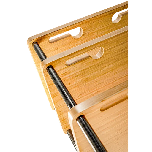 PlenQ - Bamboo Single Shelf with Legs — Modular Hi-Fi Component Platform