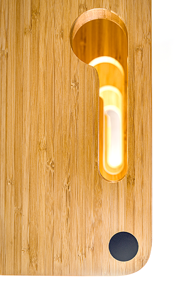 PlenQ - Bamboo Single-Tier Hi-Fi Component Plinth