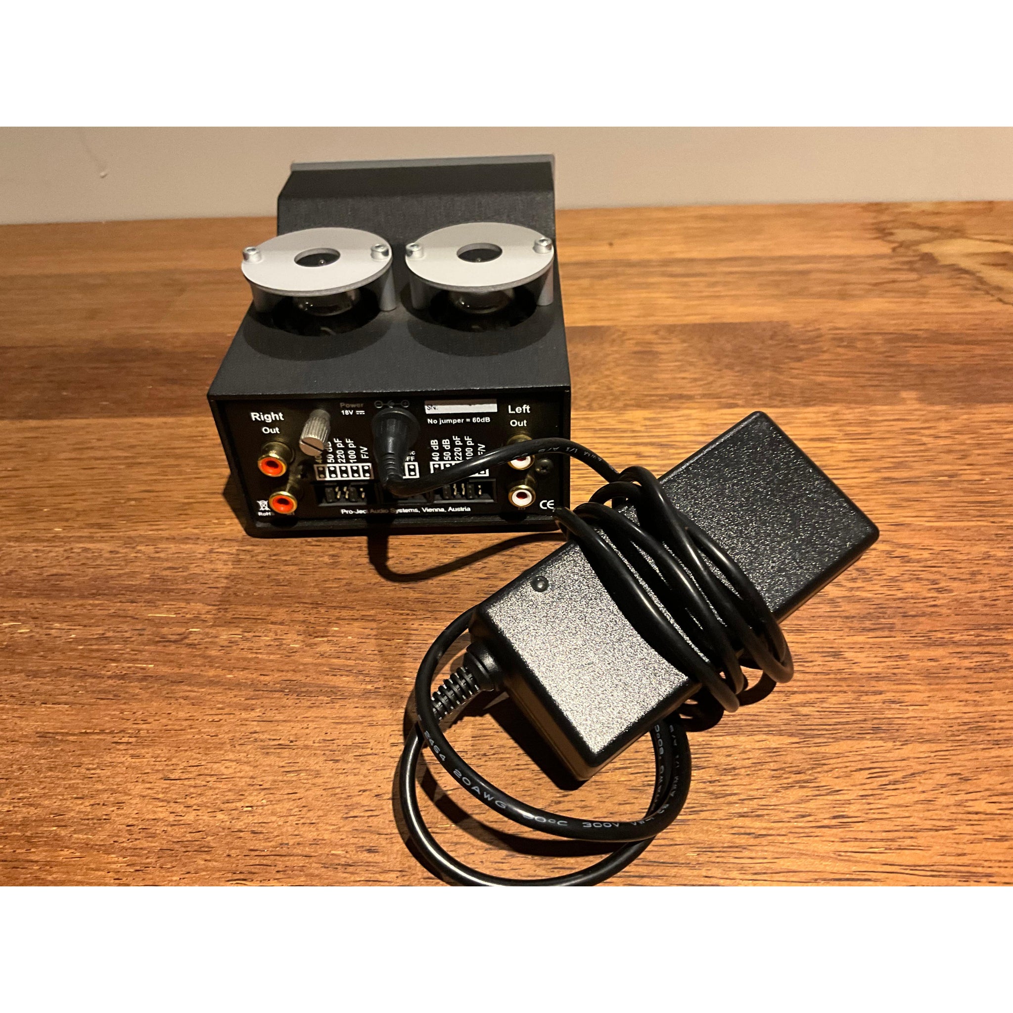 Project Tube box DS, Valve phono pre amp stage, silver finish, Pre Loved