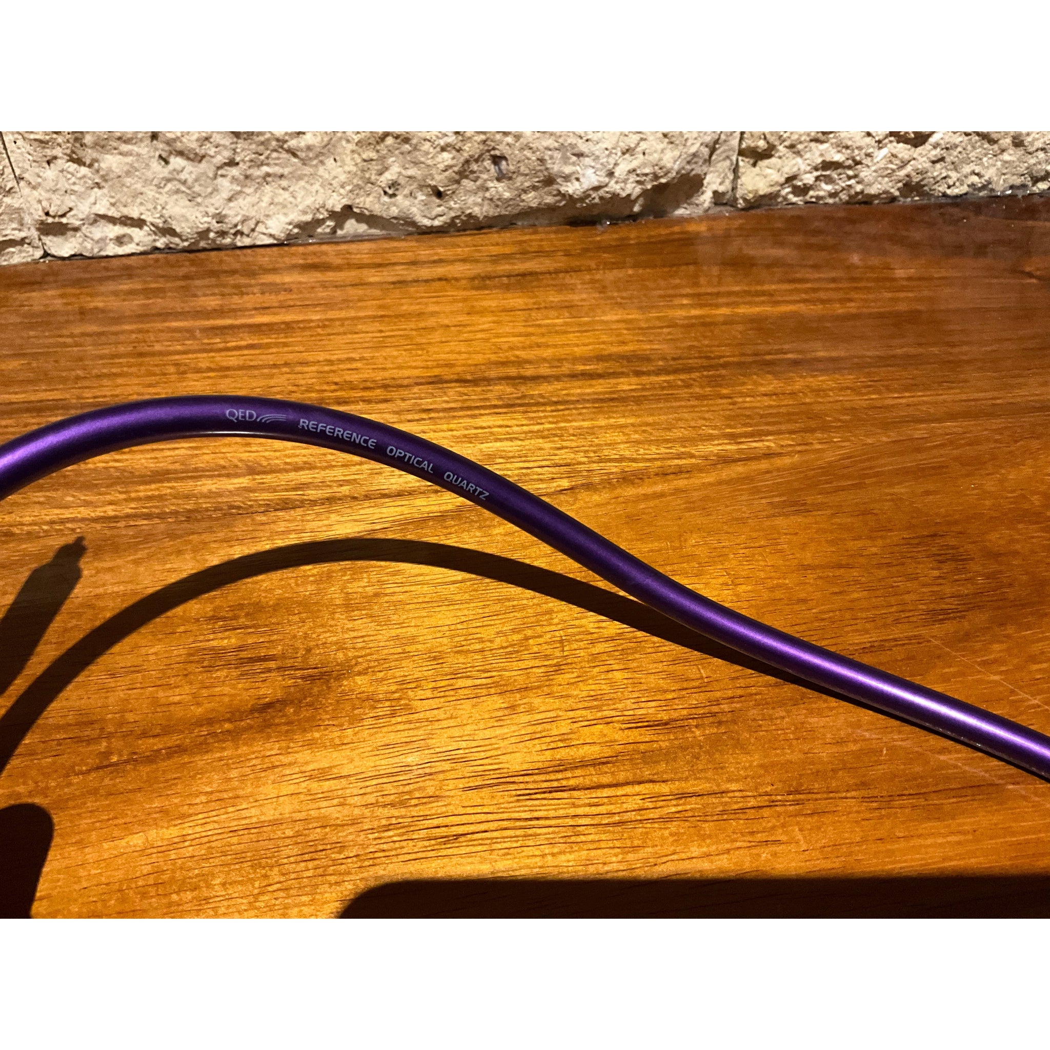 QED Reference Optical Quartz fiber optic cable, 1 metre, Pre loved