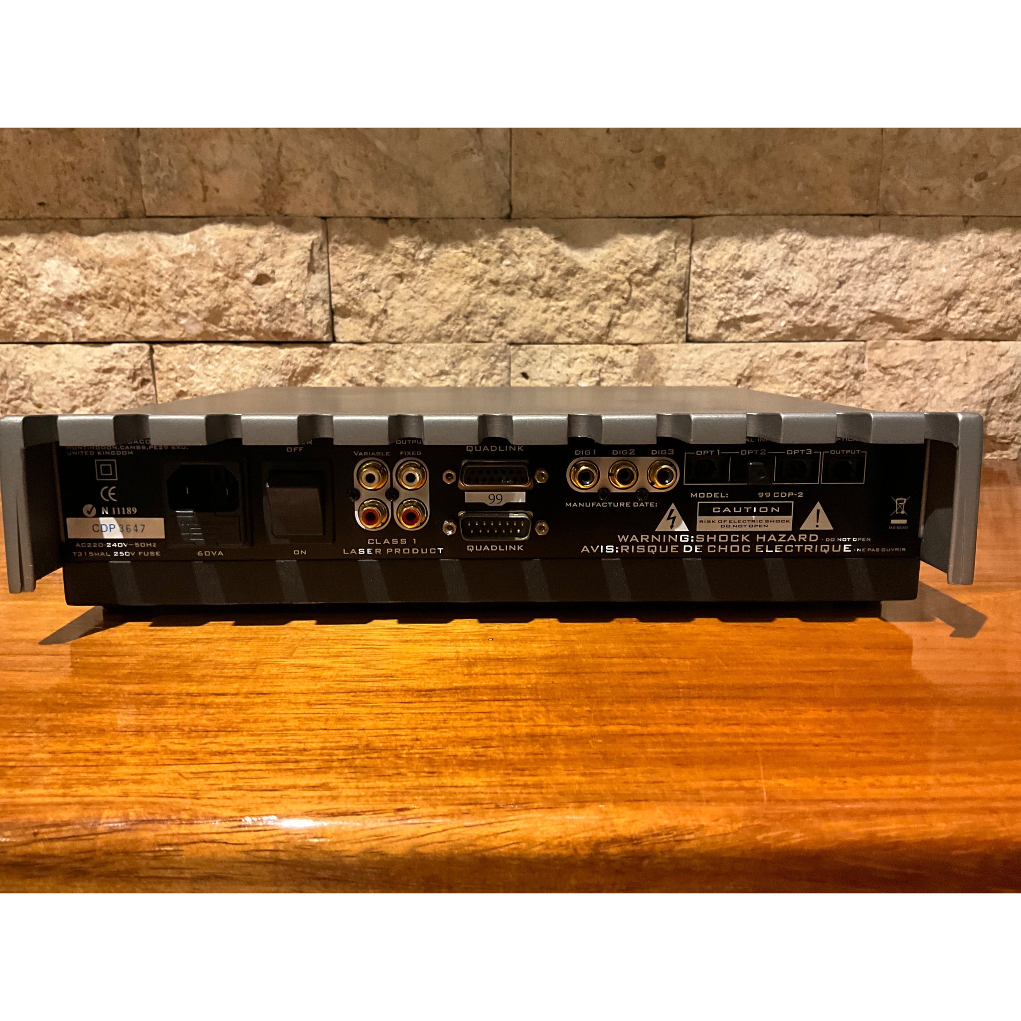 Quad 99 CDP-2 CD player and Pre Amp in silver, Pre Loved