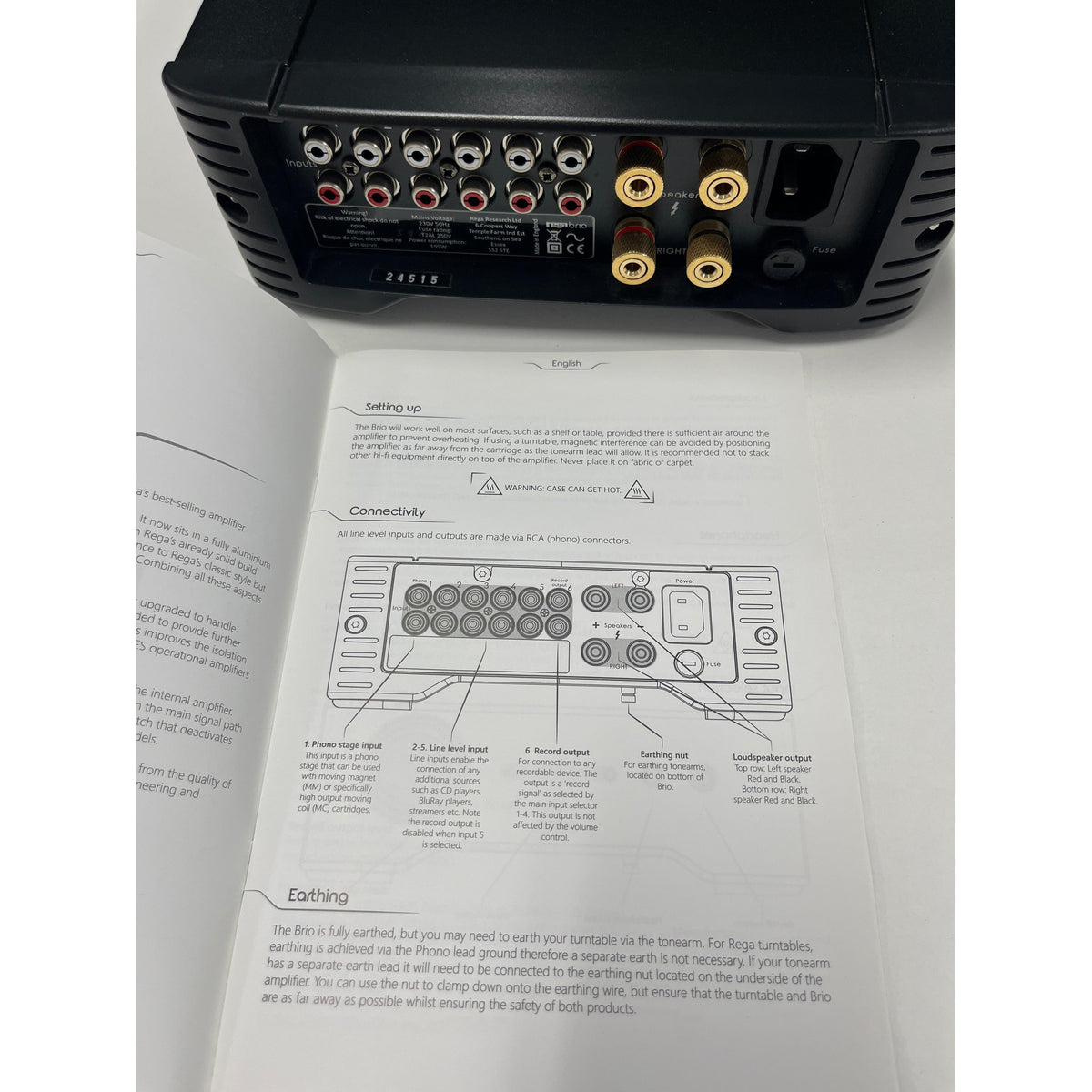 REGA Brio MK6 amplifier - Pre loved