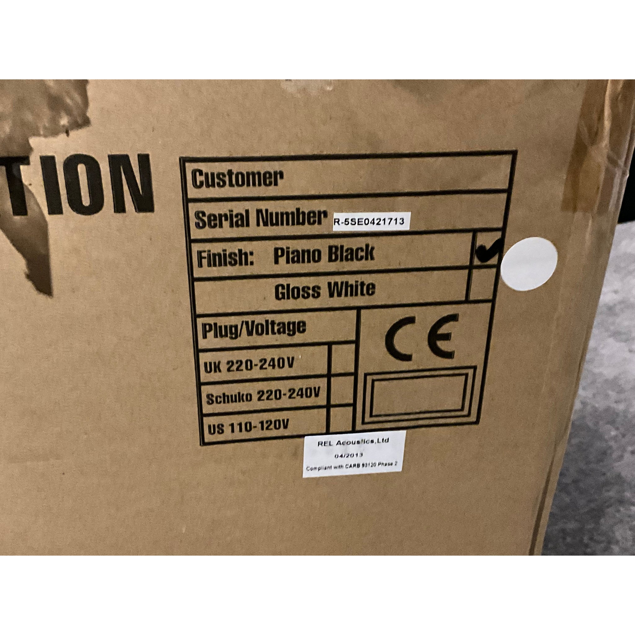 REL R528 se active subwoofer pre loved but never used, new in box