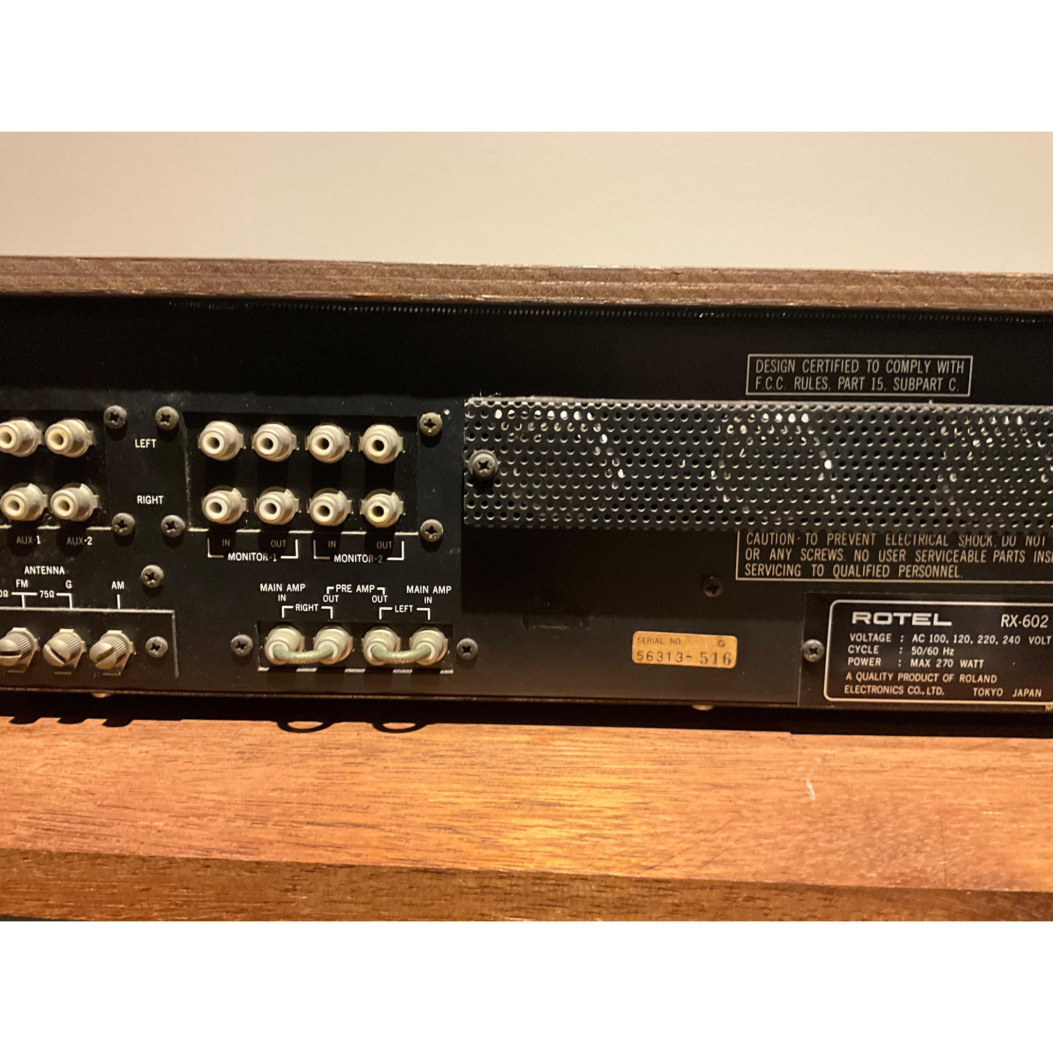 ROTEL RX 602 Retro Stereo Amplifier/Receiver, Pre Loved