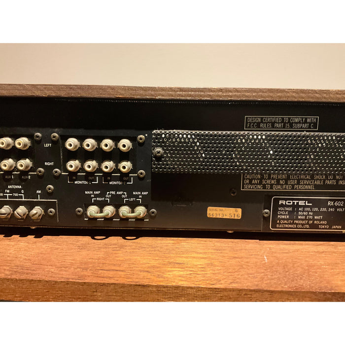 ROTEL RX 602 Retro Stereo Amplifier/Receiver, Pre Loved