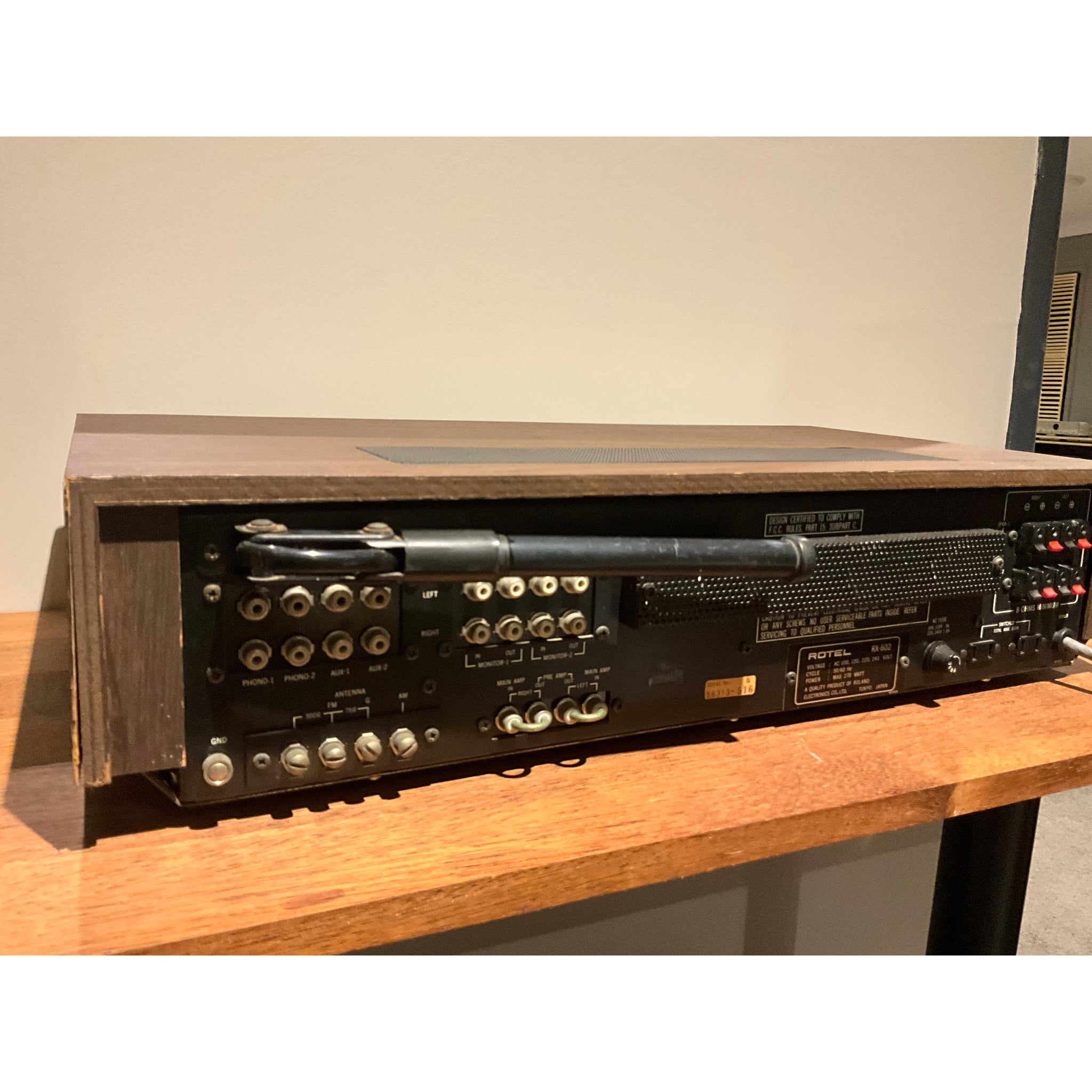 ROTEL RX 602 Retro Stereo Amplifier/Receiver, Pre Loved