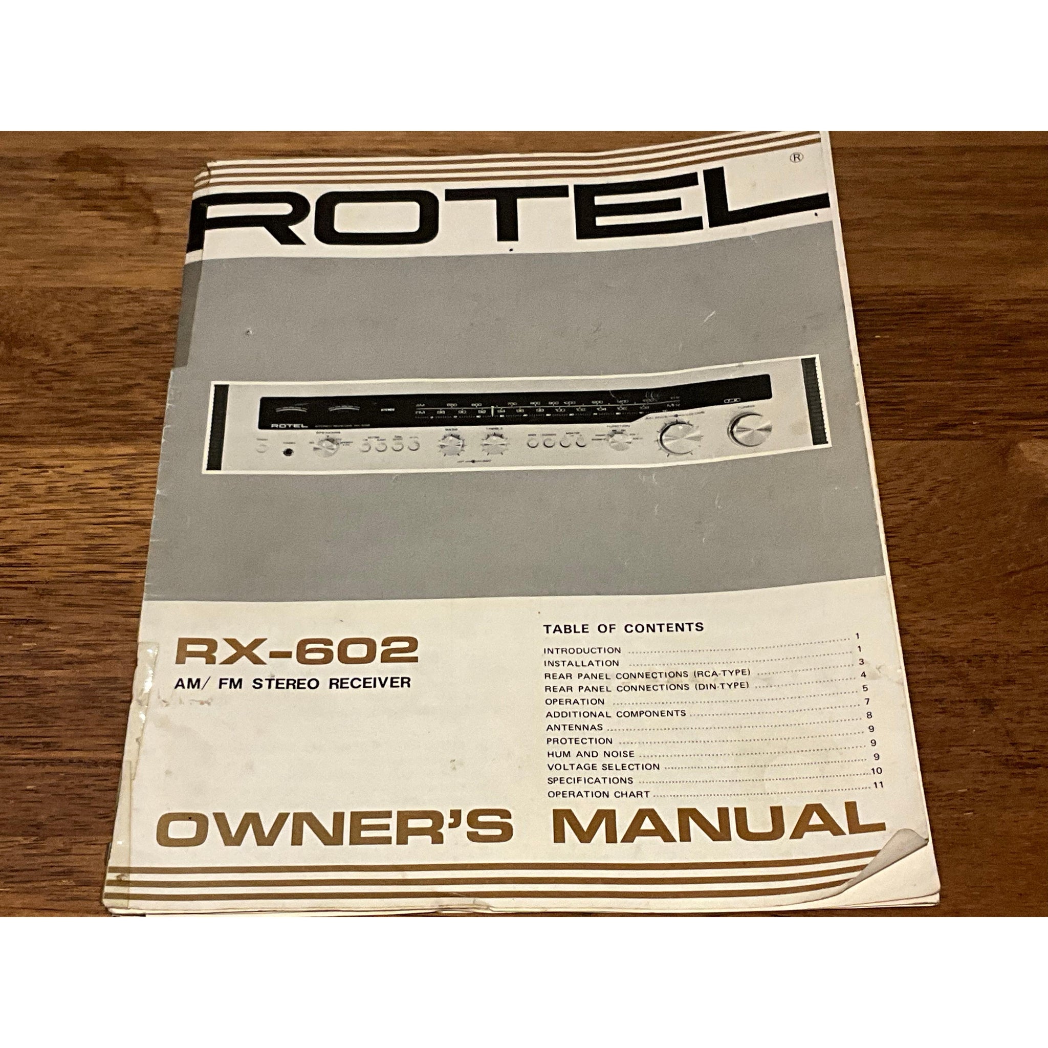 ROTEL RX 602 Retro Stereo Amplifier/Receiver, Pre Loved