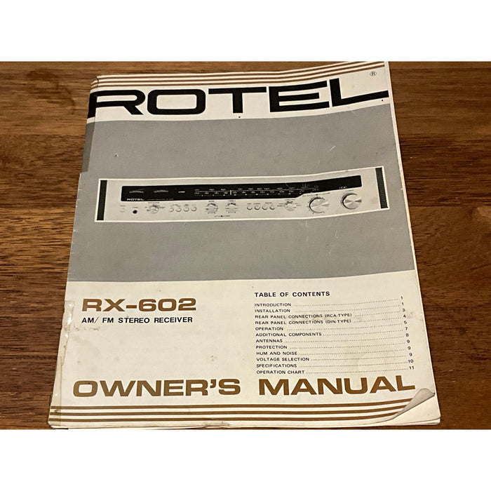 ROTEL RX 602 Retro Stereo Amplifier/Receiver, Pre Loved