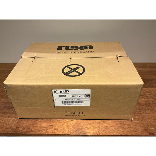 Rega io integrated amplifier black finish, pre loved but never opened