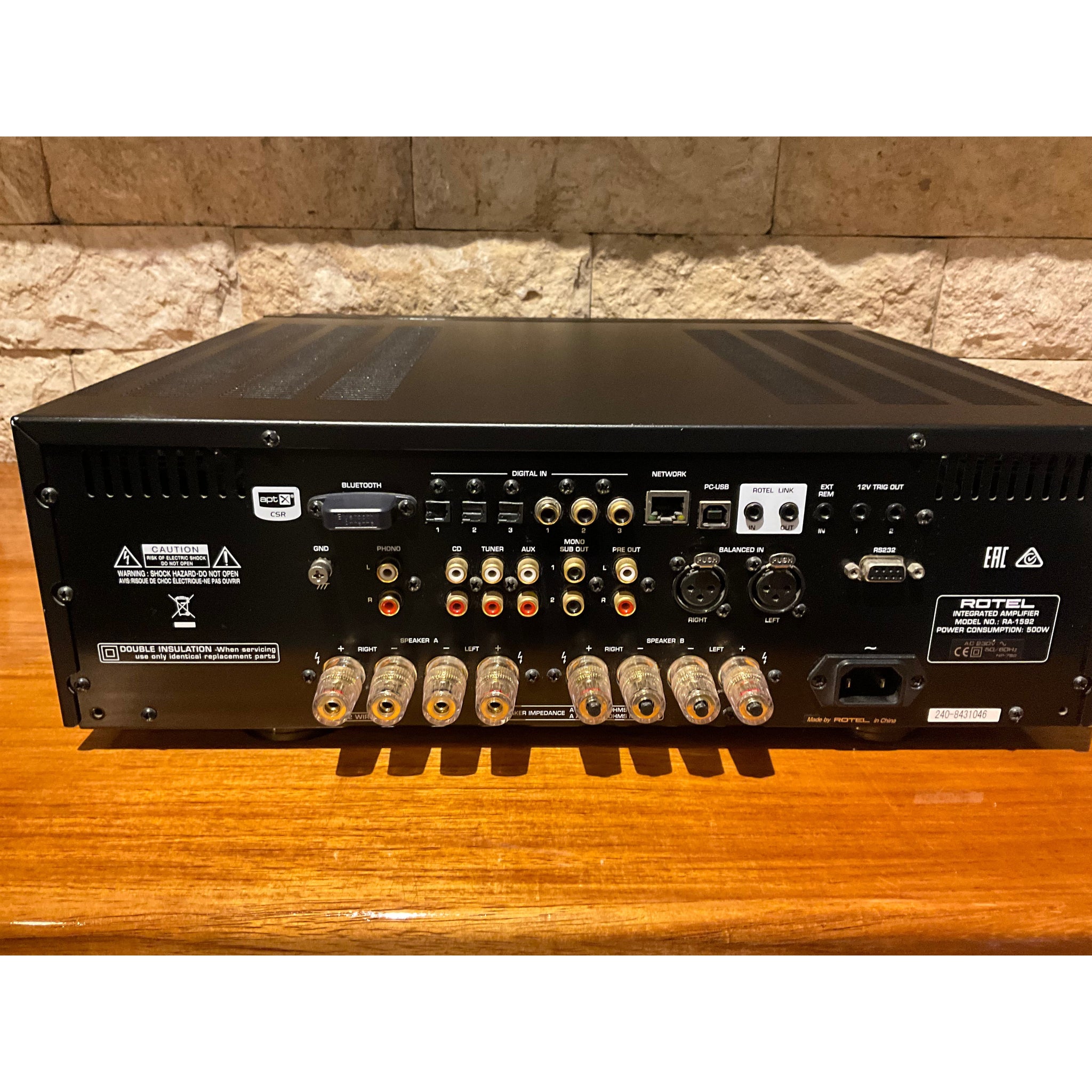 Rotel RA1592 Integrated Amplifier Black, Pre Loved