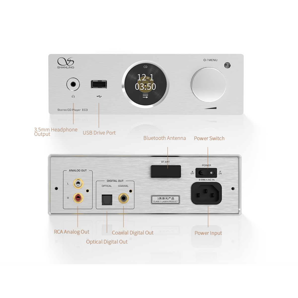 Shanling - EC3 - Compact Top-Loading CD Player