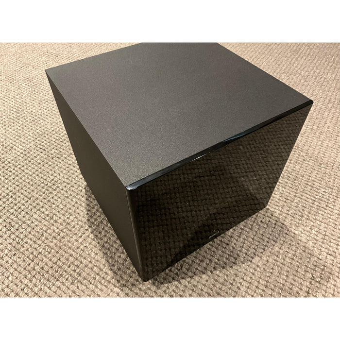 Sherwood SW10 active subwoofer in black two tone finish, pre loved