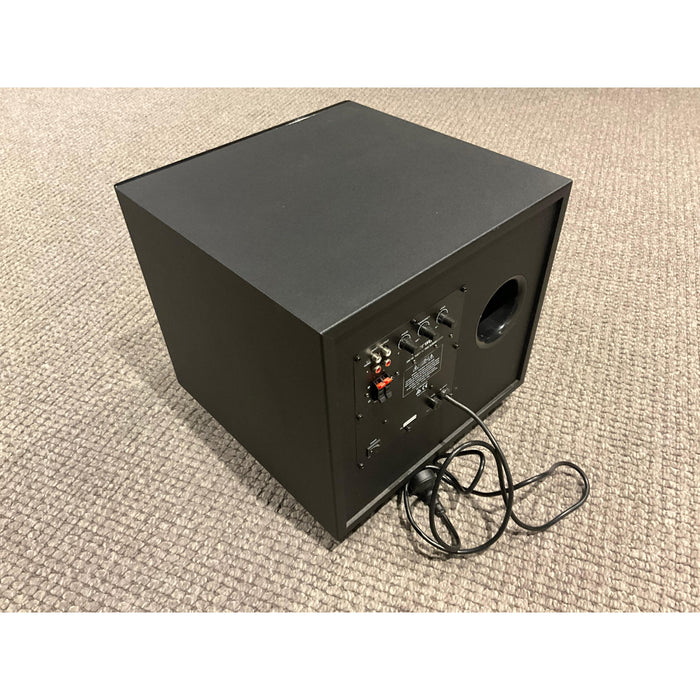 Sherwood SW10 active subwoofer in black two tone finish, pre loved