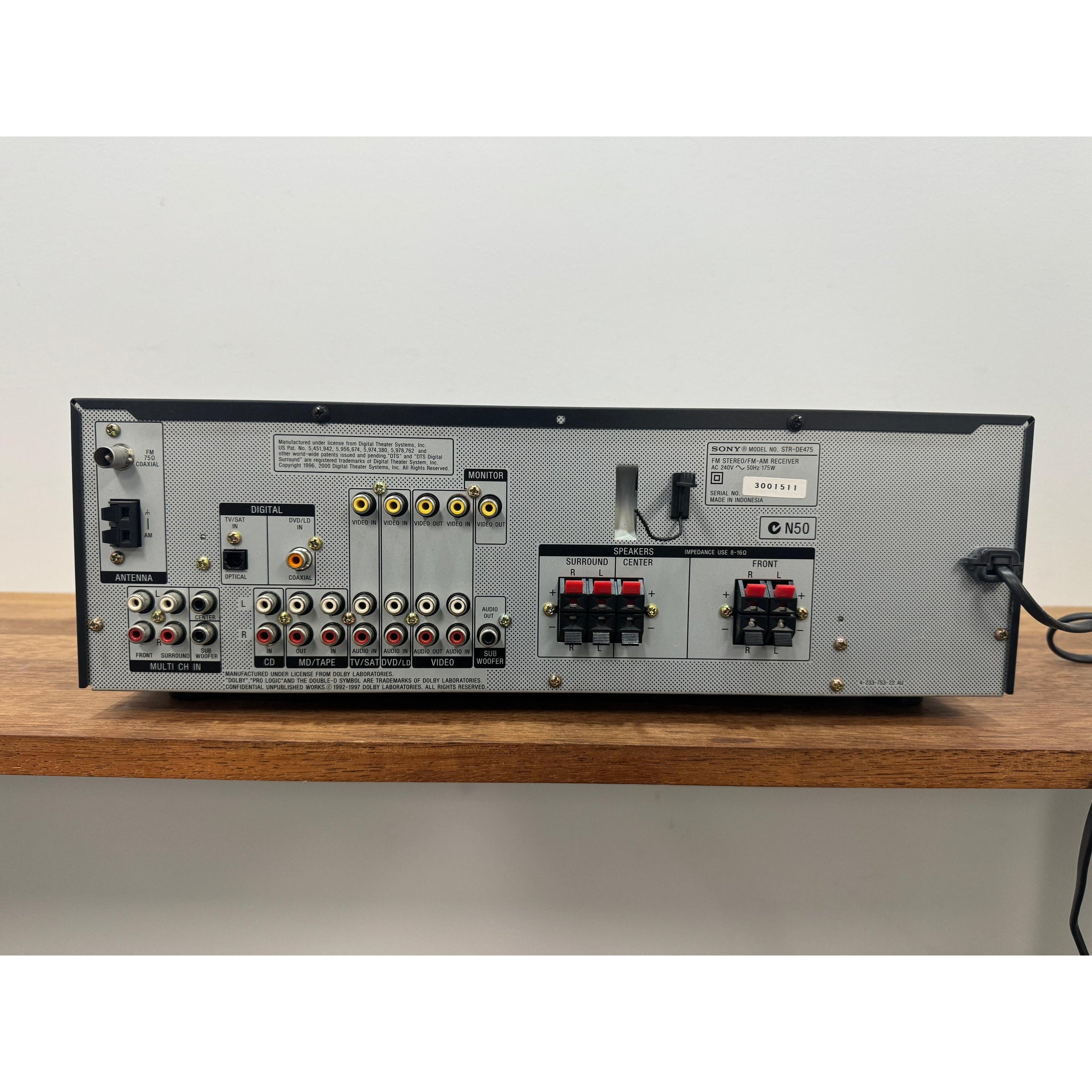 Sony STR-DE475 home theatre receiver - Pre Loved